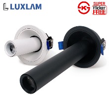 룩스램 LED 다운라이트 실린더 3인치 COB 10W 매입등  숏타입 롱타입 원통 스포트 조명 플리커프리